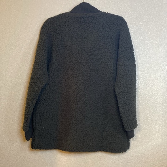 Aerie Dream Sherpa Shearling Quarter Zip Pullover Sweatshirt NWT size Small - Picture 5 of 7